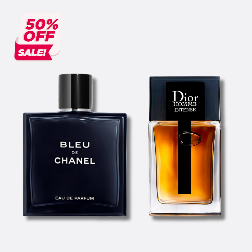 Set 2 Perfumes Bleu de chanel + Homme dior intense 100ml